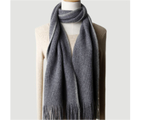 Vlna/kašmír tm. šedá