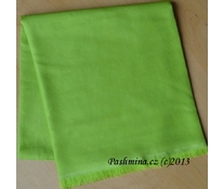Hedvábný šál jasně zelený