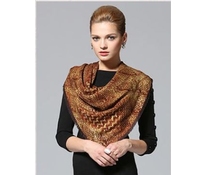Wool scarf brown