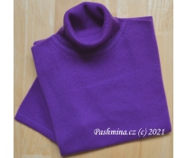 Purple roll-neck, short sleeves, size S