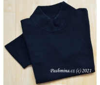 Turtleneck T-shirt, black, size XS