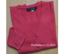 Pink-red cardigan, size 3XL