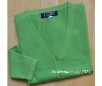 Bright green cardigan, size XS